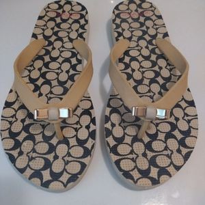 Coach flip flop sandals